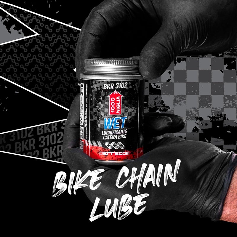 ERRECOM 1000 Miglia BKR 3102-4 fl oz (120 mL) Can, Wet Lube Bike Chain, for Wet and Muddy Weather Conditions, Brush Included - Image 5